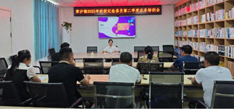 宜宾市南溪区黄沙镇召开2025年村级纪检委员第二季度业务培训会