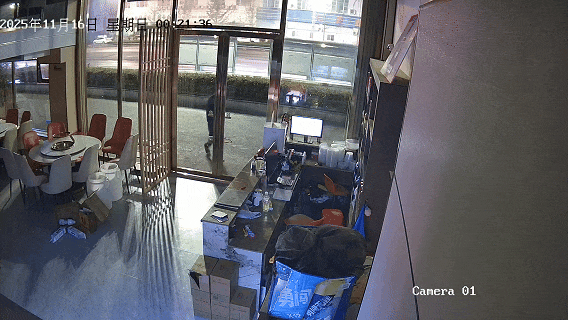 餐馆门缝钻入“老熟人” ！男子连盗同一家店四次终落网