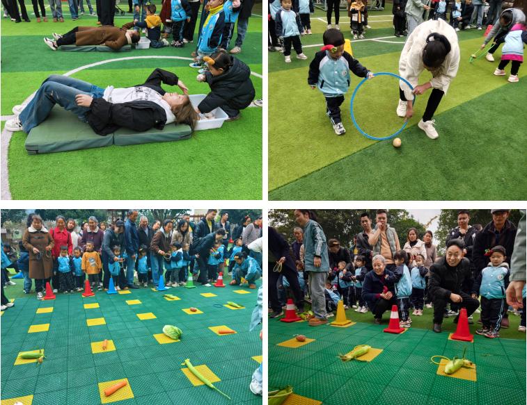 高县罗场镇幼儿园小班组举办“蔬菜乐翻天 运动乐满园”第三届亲子运动会