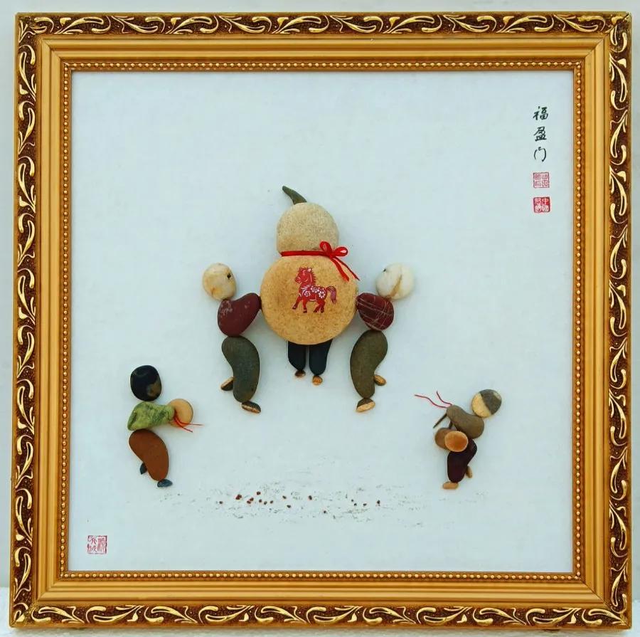 喜迎马年，遂宁非遗涪江奇石贴画“上新”啦！