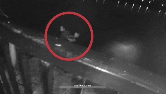 零度寒夜，他跳入急流救起轻生男子！