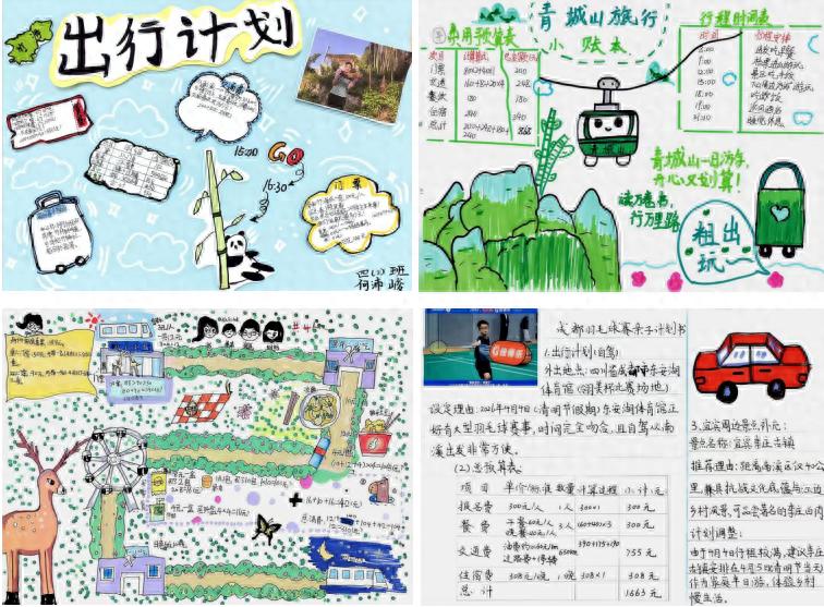 春假时光 不负成长——宜宾市南溪区福临小学校四年级1班圆满完成《制订乡村旅游计划》特色实践作业