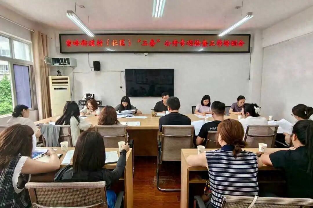 利州区雪峰街道召开村（社区）“三务”公开工作培训会